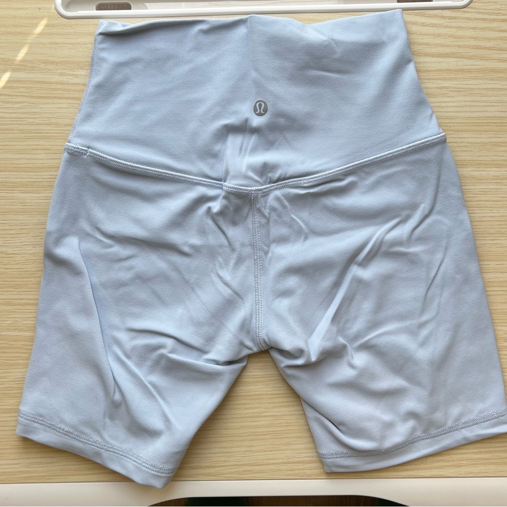 Light Blue Lululemon Align High-Waisted Shorts - Picture 2 of 3